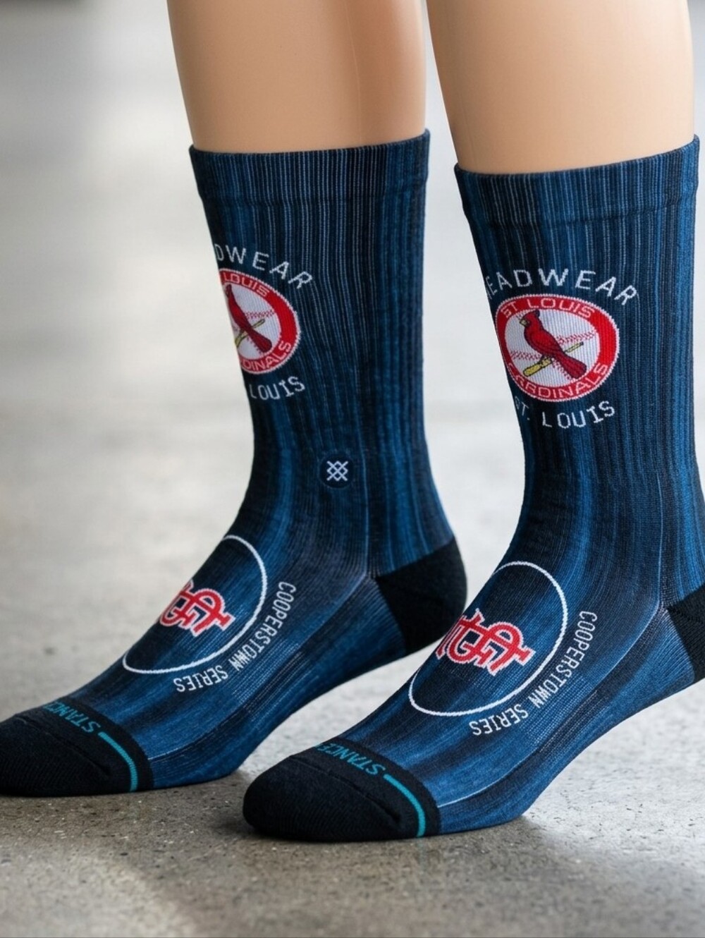 Stance St Louis Cardinals MLB Socks, Mens L 9-13, Crew